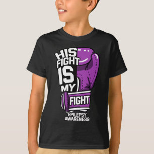 Camiseta A Luta Dele É Minha Luta Epilepsia Crise Neurológi