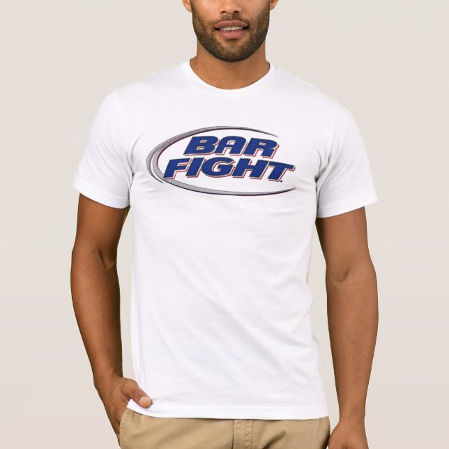 Camiseta A luta do bar apenas adiciona a cerveja (traseira) (Frente)