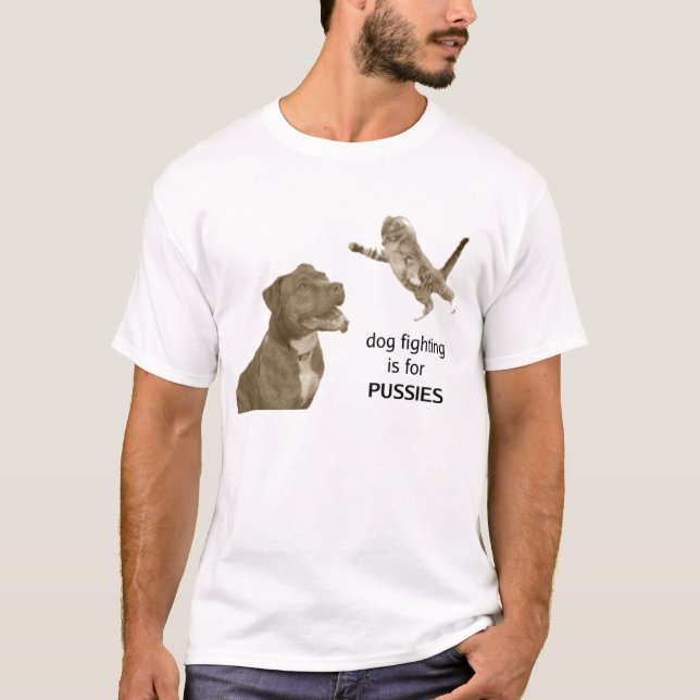 Camiseta A luta do cão é para BICHANOS (Frente)