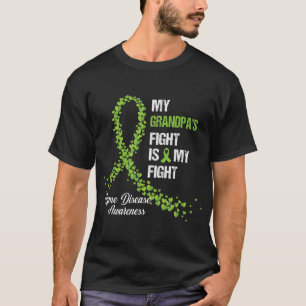 Camiseta A Luta do meu avô é a minha luta contra a doença d