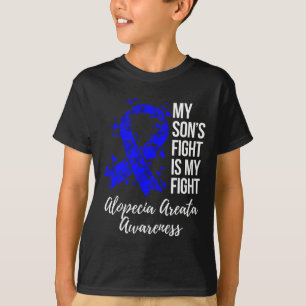 Camiseta A Luta Do Meu Filho É A Minha Luta Contra A Alopec