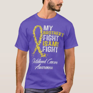 Camiseta A Luta do Meu Irmão é o meu Cancer de Infância