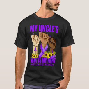 Camiseta A Luta do Meu Tio É Minha Luta Doença Invisível De