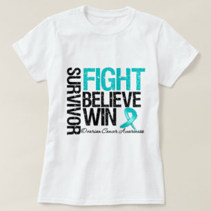 Camiseta A luta do sobrevivente do câncer de ovário