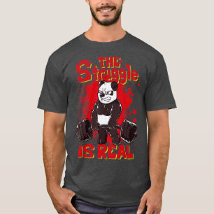 Camiseta A Luta é a Malhação Real Panda Gym Bodybuildin