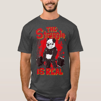 Camiseta A Luta é a Malhação Real Panda Gym Bodybuildin