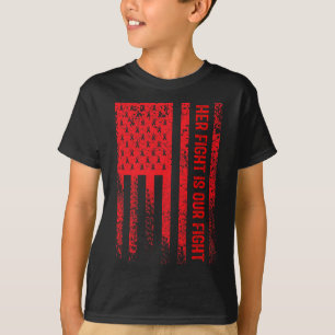 Camiseta A Luta É A Nossa Consciência Da Doença Cardíaca