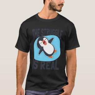 Camiseta A Luta É O Rei Imperador Do Mar Pinguim