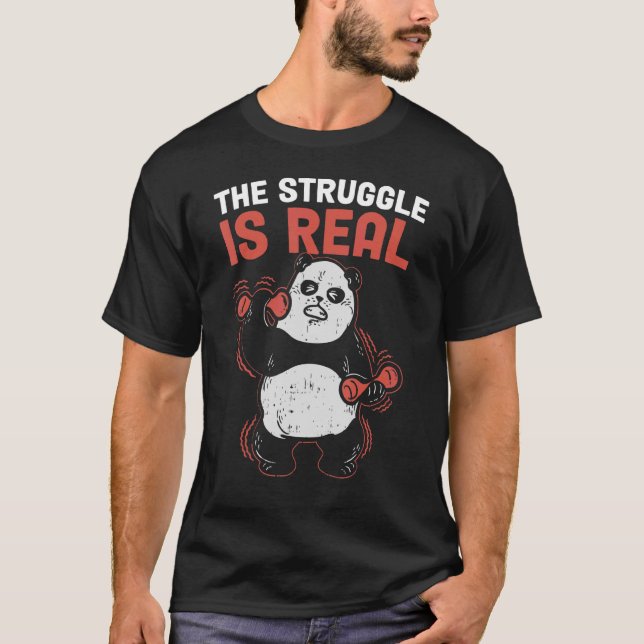 Camiseta A Luta É Panda Real (Frente)