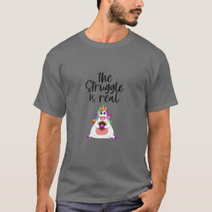 Camiseta A Luta É Um Unicórnio Muito Engraçado