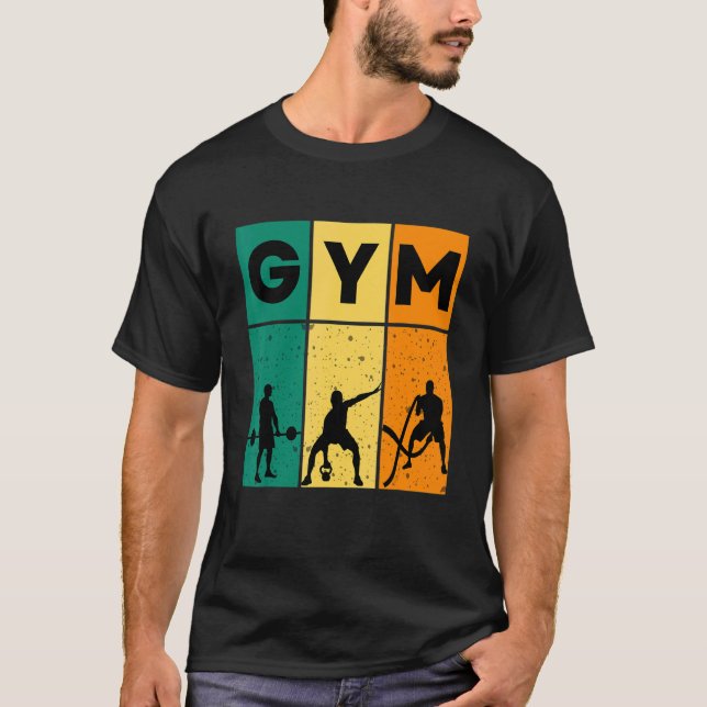 Camiseta a luta é um verdadeiro treino de ginásios para o t (Frente)