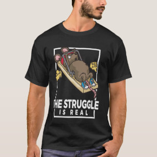 Camiseta A Luta É Uma Verdadeira Engraçada Maneira De Mouse
