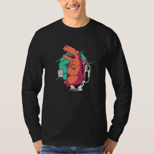 Camiseta A Luta É Verdadeiramente Dinossauro Para Atingir O