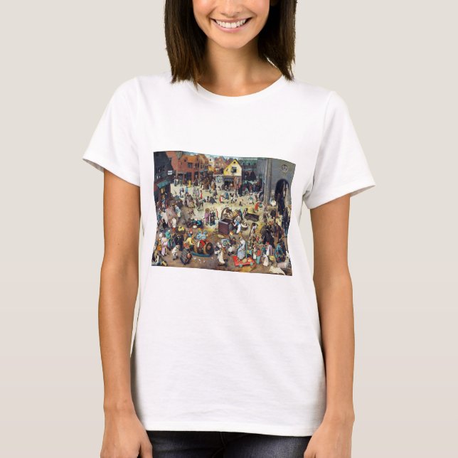 Camiseta A luta entre o Carnaval e a Quaresma, Bruegel (Frente)