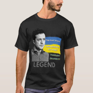 Camiseta A Luta Está Aqui O Presidente Da Ucrânia, Zelensky