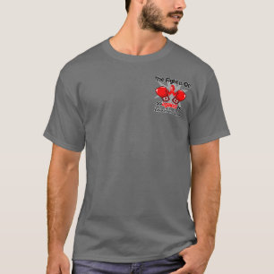 Camiseta A luta está sobre contra neoplasma de