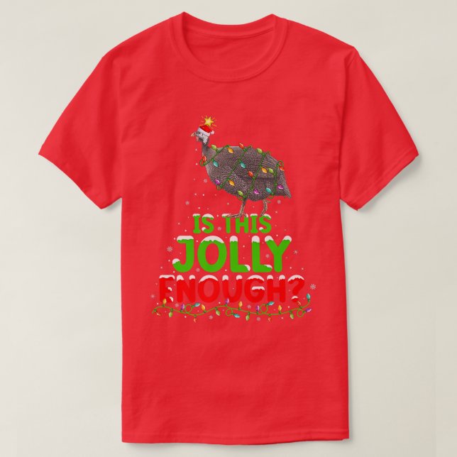 Camiseta A Luz É O Suficiente Para Guineense Fowar Christma (Frente do Design)