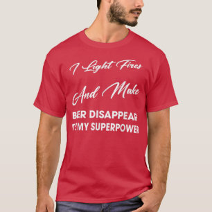 Camiseta A Luz Inicia E Faz A Cerveja Desaparecer Humor Sar
