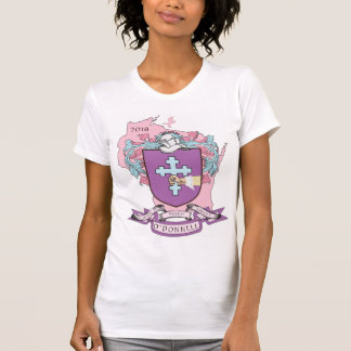 Camiseta A luz T das mulheres de Crest_Wisconsin da família
