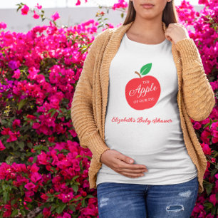 Camiseta A Maçã Do Nosso Chá de fraldas De Olhos