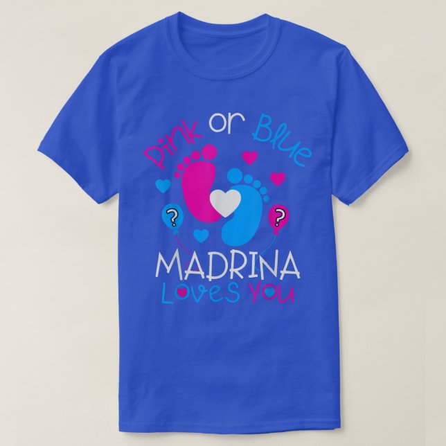 Camiseta A Madrina Rosa Ou Azul Ama-TeRevolução Do Gênero D (Frente do Design)