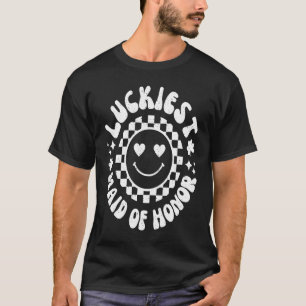 Camiseta A Madrinha de casamento Mais Sortuda Deixa-Se Sorr