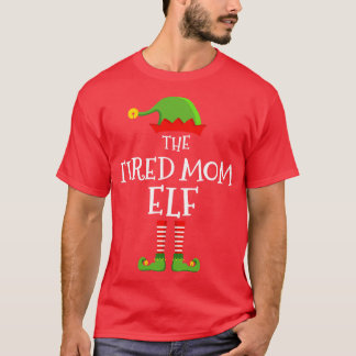Camiseta A mãe cansada fez um natal engraçado combinando co