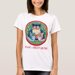 Camiseta A mãe coruja a melhor mãe