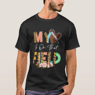 Camiseta A Mãe De Futebol Leopard O Meu Coração Está Nesse