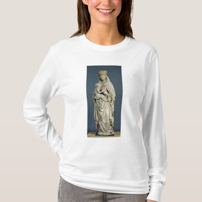Camiseta A mãe do deus com o cristo infantil, 1470 (Frente)