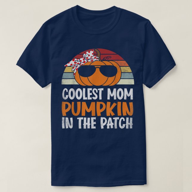 Camiseta A Mãe Mais Fria Pumpkin No Patch (Frente do Design)