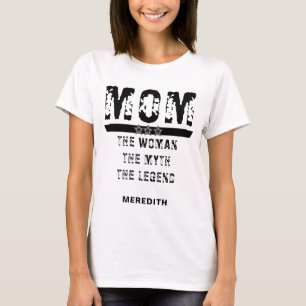 Camiseta A MÃE personalizada A MULHER... Grunge T-Shirt