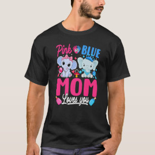 Camiseta A Mãe Rosa Ou Azul Ama-Te O Elefante Revelador De