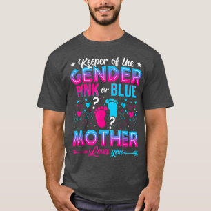 Camiseta A Mãe Rosa Ou Azul Engraçada Ama A Sua Revelação D