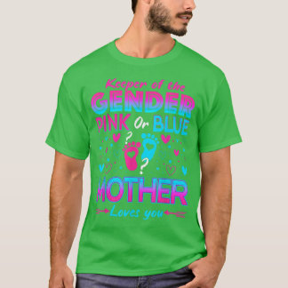 Camiseta A Mãe Rosa Ou Azul Engraçada Ama A Sua Revelação D