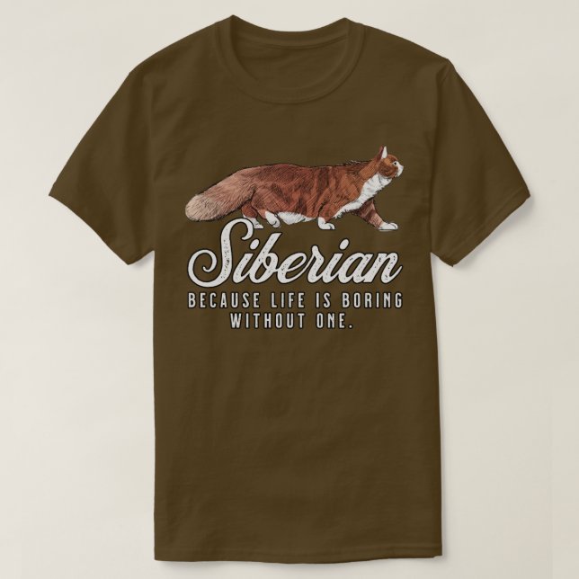 Camiseta A Mãe Siberiana É Chata Sem Um Presente (Frente do Design)