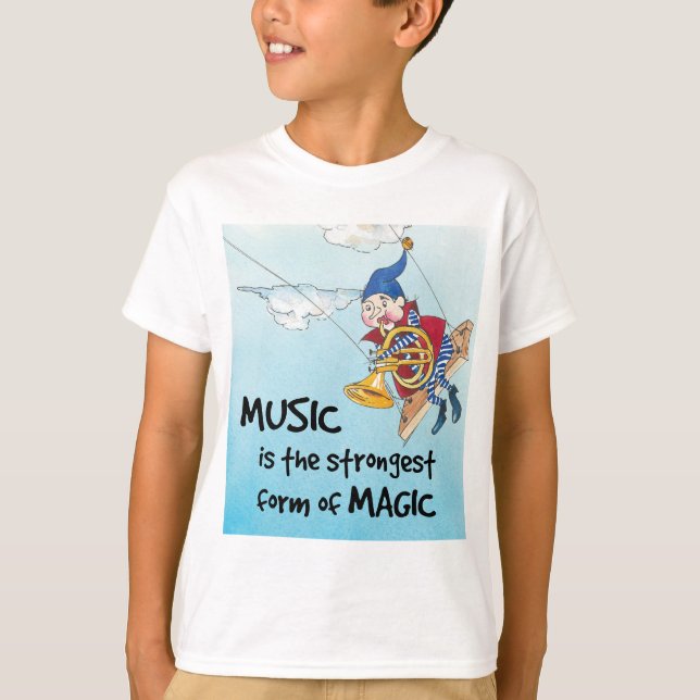 Camiseta A magia da T-Shirt musical (Frente)