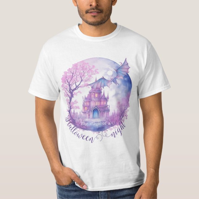 Camiseta A magia de uma noite de Halloween (Frente)