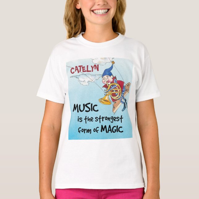Camiseta A magia do personalizado T-Shirt (Frente)