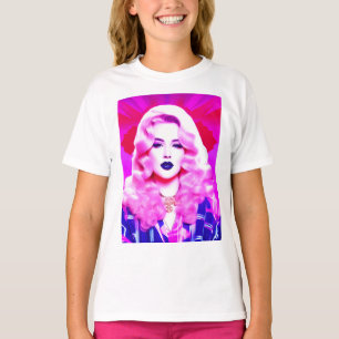 Camiseta A magia glamour de um beijo azul soprado