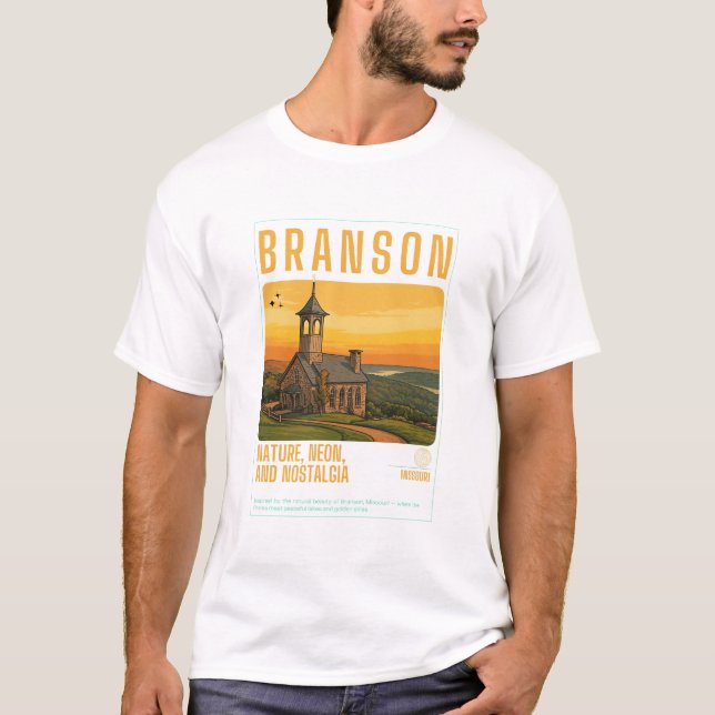 Camiseta A magia rural de Branson em todas as linhas (Frente)