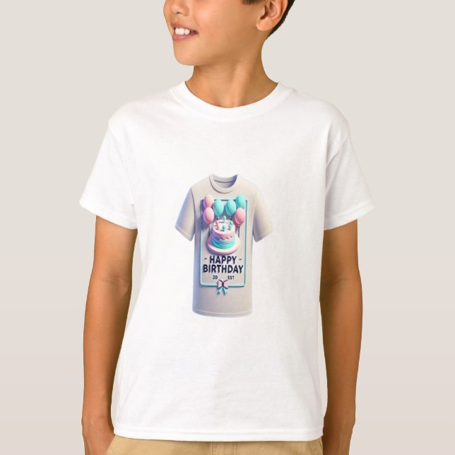 Camiseta A Mágica dos Balões e do Bolo (Frente)