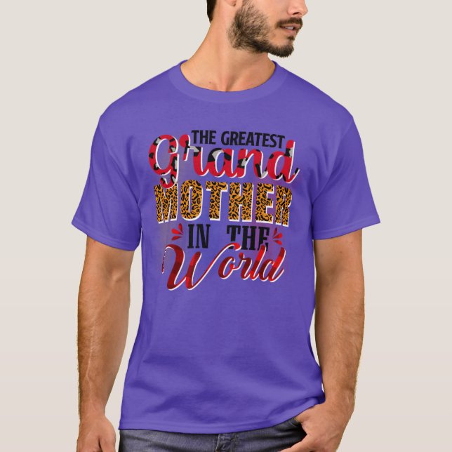 Camiseta A Maior Avó Do Mundo Para A Mãe Gif (Frente)