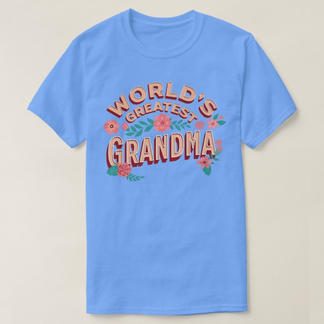 Camiseta A maior avó do mundo, vovó vovó avó Grand (Frente do Design)
