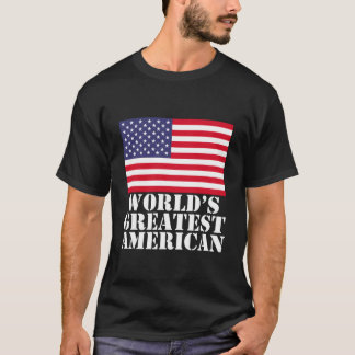 Camiseta A Maior Design De Bandeira Americana Engraçada Pat
