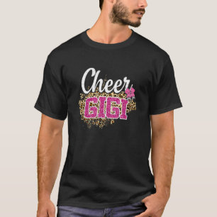 Camiseta A Maior Impressão Do Leopardo Do Ventilador E Pom