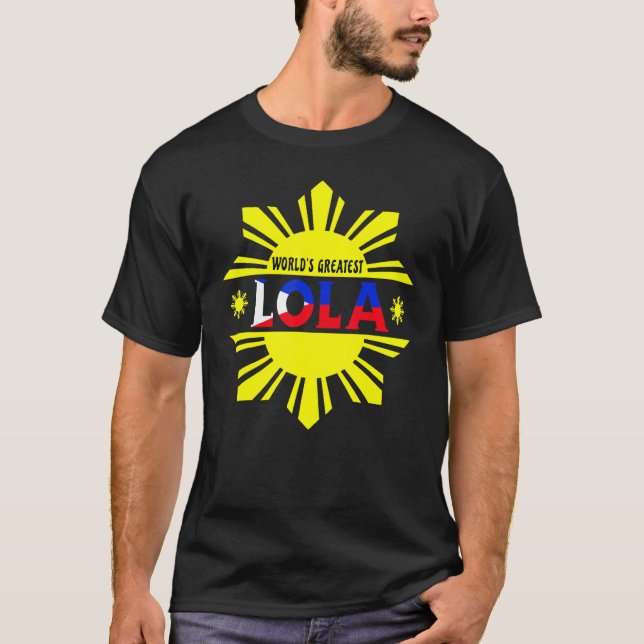 Camiseta A maior Lola filipina vovó filipina Gr (Frente)