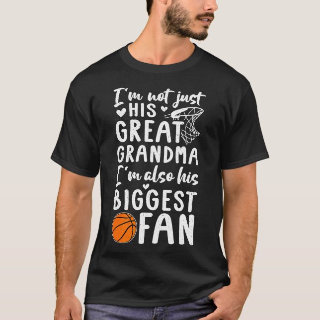 Camiseta A Maior Vovó De Excelente De Basquete Fã De Basque (Frente)