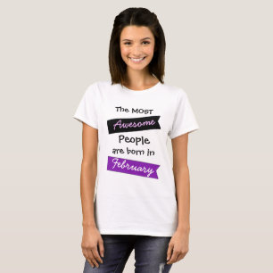 Camiseta A maioria de fevereiro de pessoas impressionantes