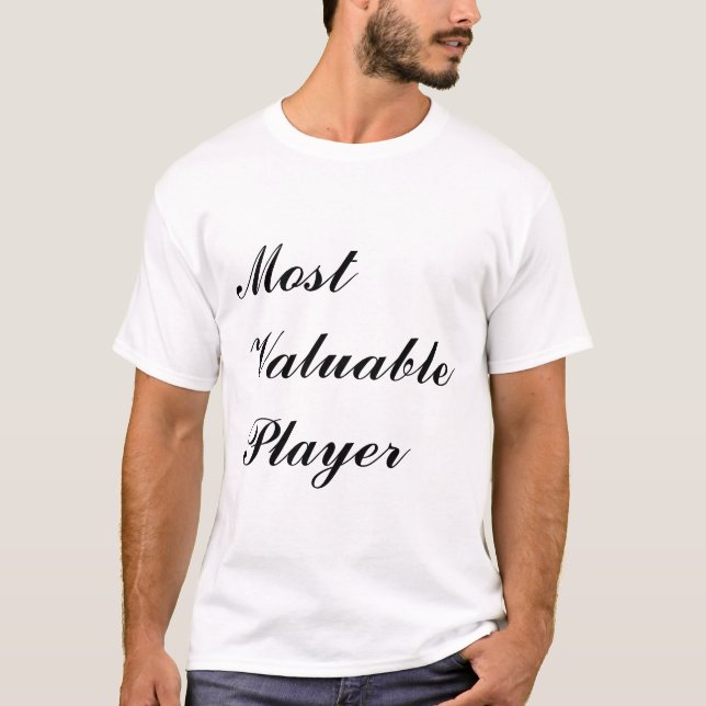 Camiseta A maioria de jogador valioso (Frente)